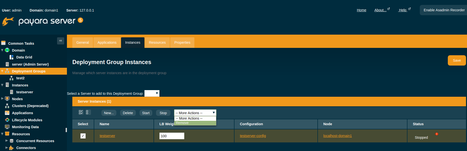 Remove a Server from a Deployment Group