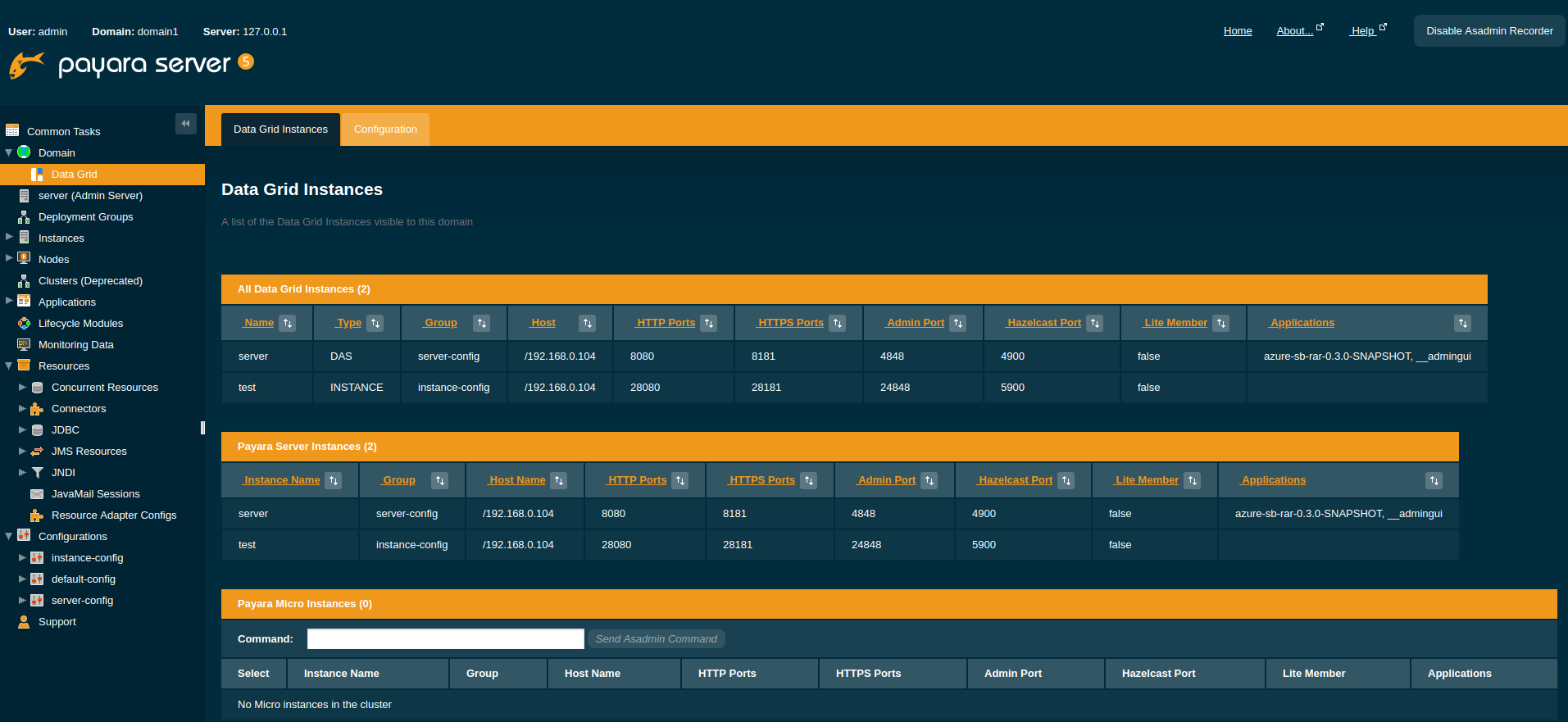 Domain Cluster Members