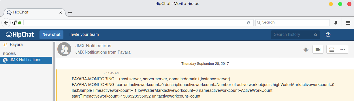 JMX HipChat Notification